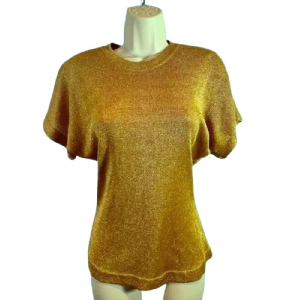 AKA New York Sparkling Gold Vintage Top (S)